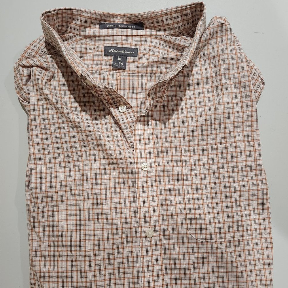 Eddie Bauer TXL Men's Long Sleeve Dress Shirt